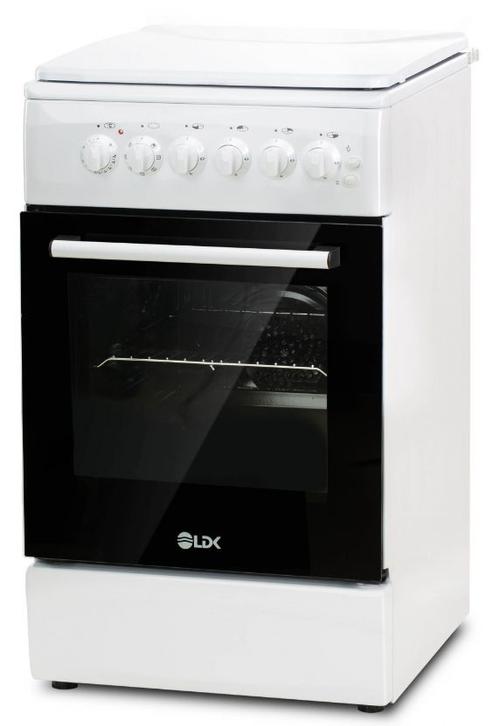 Aragaz mixt LDK 5060 ECAI WH RMV NG, 4 Arzatoare, Siguranta, Cuptor electric, 46 L (Alb)