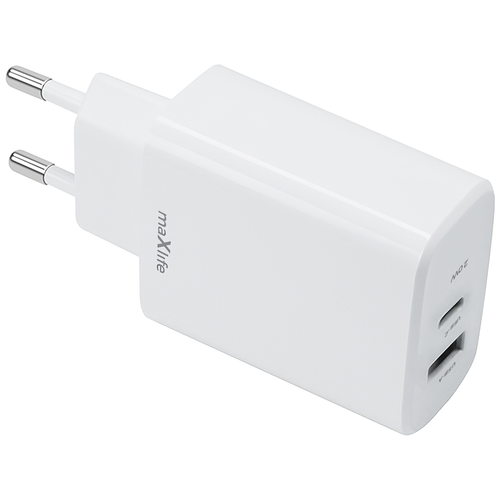 Incarcator Retea MaXlife MXTC-10-20AC, 20W, 3A, 1 x USB-A, 1 x USB-C, Alb 1 Incarcator Retea MaXlife MXTC-10-20AC, 20W, 3A, 1 x USB-A, 1 x USB-C, Alb