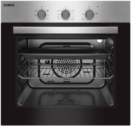 Cuptor incorporabil Samus SC616GTXV, Electric, 56 L, 5 functii (Negru/Inox)