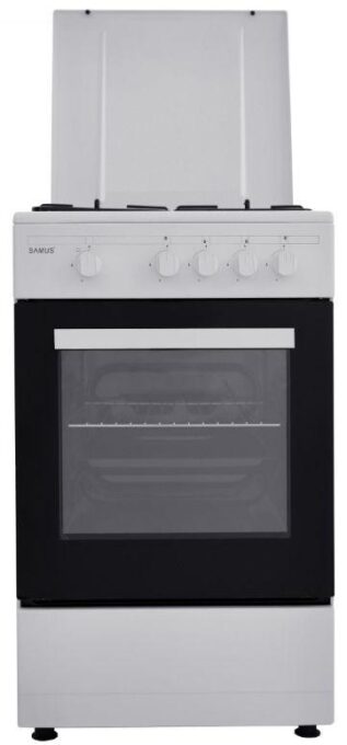 Aragaz Samus SM450ABS, Gaz, 4 arzatoare (Alb) 1 Aragaz Samus SM450ABS, Gaz, 4 arzatoare (Alb)