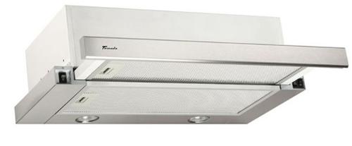 Hota incorporabila telescopica Tornado Storm 700 (50), 1 Motor, 3 Viteze, 700 m3/h, Filtru anti-grasimi, Clasa C, 50 cm (Inox)
