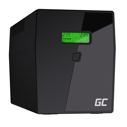 UPS Green Cell 1400W/2000VA Microsine, USB, RJ45, LCD, 2 x Schuko 1 UPS Green Cell 1400W/2000VA Microsine, USB, RJ45, LCD, 2 x Schuko