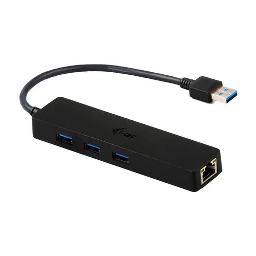 HUB USB I-tec Metal 3 Port with Gigabit Ethernet Adapter 1 HUB USB I-tec Metal 3 Port with Gigabit Ethernet Adapter