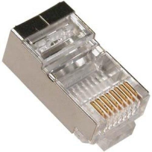 Set de conectori modulari ecranati Gembird, LAN RJ45, 100 bucati 1 Set de conectori modulari ecranati Gembird, LAN RJ45, 100 bucati
