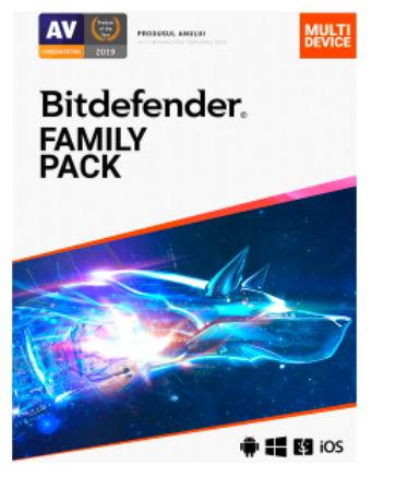 Antivirus Bitdefender Family Pack, 1 an, 15 dispozitive, Retail 1 Antivirus Bitdefender Family Pack, 1 an, 15 dispozitive, Retail