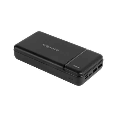 Power bank Kruger&Matz 30000 mAh, 2x USB (Negru) 1 Power bank Kruger&Matz 30000 mAh, 2x USB (Negru)