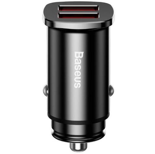 Incarcator Auto Baseus CCALL-DS01 Metalic, 2 x USB, 30W, QC3.0 (Negru) 1 Incarcator Auto Baseus CCALL-DS01 Metalic, 2 x USB, 30W, QC3.0 (Negru)