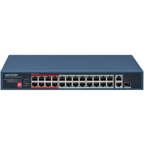 Switch Hikvision DS-3E0326P-E/M(C), 24 Porturi, PoE 1 Switch Hikvision DS-3E0326P-E/M(C), 24 Porturi, PoE