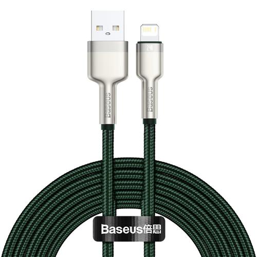 Cablu de date Baseus 6953156202313, USB - Lightning, 2 m, Verde 1 Cablu de date Baseus 6953156202313, USB - Lightning, 2 m, Verde