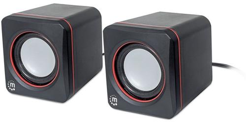 Boxe Manhattan 2600, 2x3W, USB (Negru) 1 Boxe Manhattan 2600, 2x3W, USB (Negru)