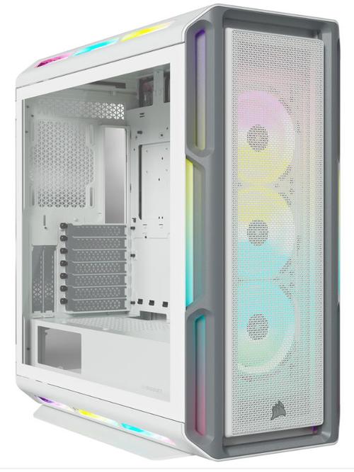 Carcasa Corsair 5000T RGB, MidTower, Tempered Glass (Alb) 1 Carcasa Corsair 5000T RGB, MidTower, Tempered Glass (Alb)
