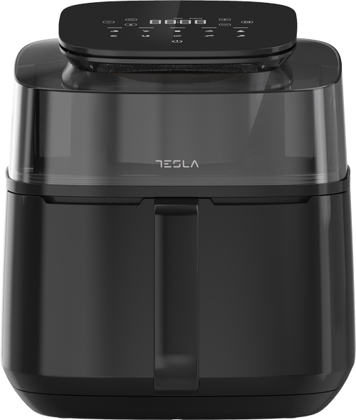 Friteuza aer cald Tesla AF550BG, 5 l, 1500 W, Panou digital, Vizibilitate cos, 10 programe, Temperatura ajustabila 30-200 C (Negru) 1 Friteuza aer cald Tesla AF550BG, 5 l, 1500 W, Panou digital, Vizibilitate cos, 10 programe, Temperatura ajustabila 30-200 C (Negru)