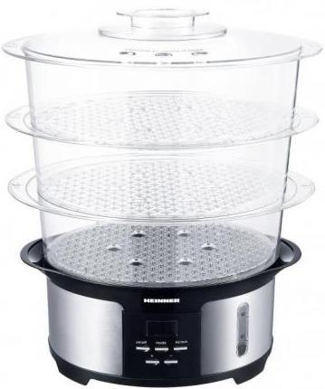 Aparat de gatit cu aburi HEINNER HSA-1000XMC, 1000W, Negru/Inox 1 Aparat de gatit cu aburi HEINNER HSA-1000XMC, 1000W, Negru/Inox