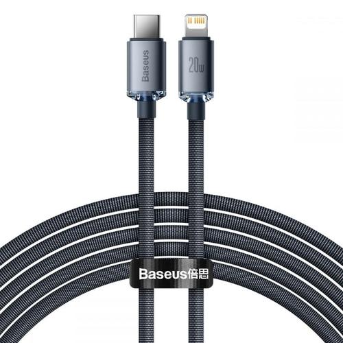 Cablu pentru incarcare si transfer de date Baseus Crystal Shine, USB Type-C/Lightning, 20W, 2m, Negru 1 Cablu pentru incarcare si transfer de date Baseus Crystal Shine, USB Type-C/Lightning, 20W, 2m, Negru