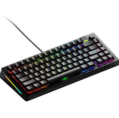 Tastatura mecanica Glorious GMMK 3 PRO, Fox Switches, USB, Cu fir, 81 taste (Negru)