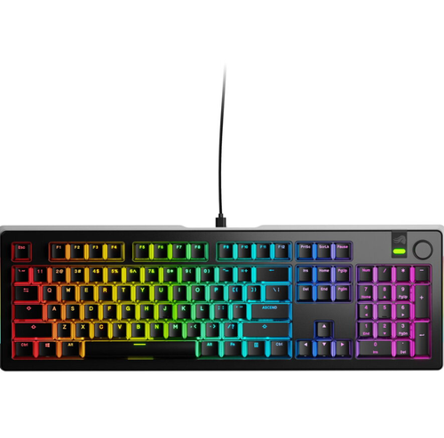 Tastatura mecanica Glorious GMMK 3 PRO, Fox Switches, Cu fir, USB, 104 taste (Negru)