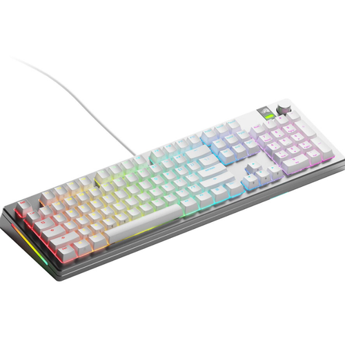 Tastatura mecanica Glorious GMMK 3 PRO, Fox Switches, Cu fir, USB, 104 taste (Argintiu)