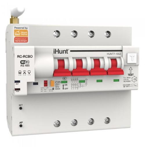 Siguranta automata inteligenta cu contorizare iHunt, WiFi, 4P 16A 1 Siguranta automata inteligenta cu contorizare iHunt, WiFi, 4P 16A