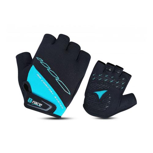 Manusi B-race cu gel, marimea M, Negru/Turcoaz 1 Manusi B-race cu gel, marimea M, Negru/Turcoaz
