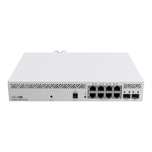 Switch Mikrotik, Cloud Smart CSS610-8P-2S+IN, 8x Porturi Gigabit RJ45 POE AT/AF, 2x Porturi SFP+, SwOS 1 Switch Mikrotik, Cloud Smart CSS610-8P-2S+IN, 8x Porturi Gigabit RJ45 POE AT/AF, 2x Porturi SFP+, SwOS