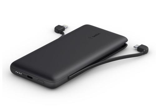 Acumulator Extern Belkin Boost Charge Plus, 10000 mAh, 18W, USB-C, Lightning, Cabluri integrate, LED (Negru) 1 Acumulator Extern Belkin Boost Charge Plus, 10000 mAh, 18W, USB-C, Lightning, Cabluri integrate, LED (Negru)