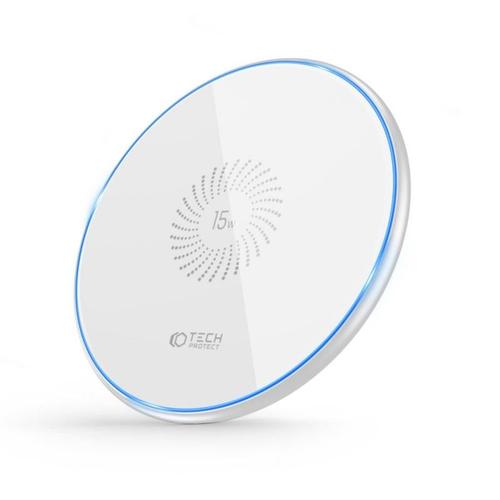Incarcator Wireless Tech-Protect C1, 15W, Qi, Cablu USB-C 1m inclus (Alb) 1 Incarcator Wireless Tech-Protect C1, 15W, Qi, Cablu USB-C 1m inclus (Alb)
