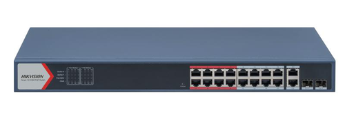 Switch Hikvision DS-3E1318P-EI(B), 16 porturi, PoE 1 Switch Hikvision DS-3E1318P-EI(B), 16 porturi, PoE