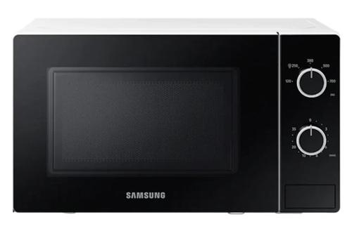 Cuptor cu microunde Samsung MS20A3010AH, 20 L, 700 W, 5 trepte de putere, Control mecanic, Functie decongelare, Temporizator, Iluminare LED (Negru/Alb)