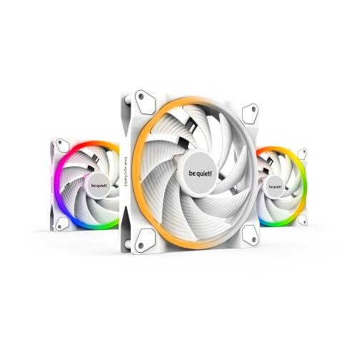 Set 3 ventilatoare be quiet! LIGHT WINGS WHITE, 140mm, PWM, ARGB (Alb) 1 Set 3 ventilatoare be quiet! LIGHT WINGS WHITE, 140mm, PWM, ARGB (Alb)