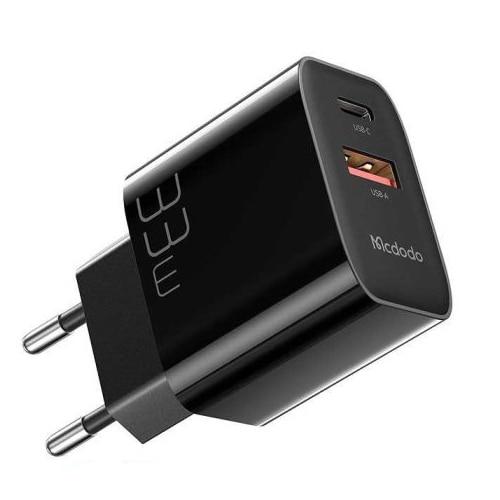 Incarcator retea Mcdodo CH-0921, 1 x USB, 1 x USB-C, PD+QC 33W, Negru 1 Incarcator retea Mcdodo CH-0921, 1 x USB, 1 x USB-C, PD+QC 33W, Negru