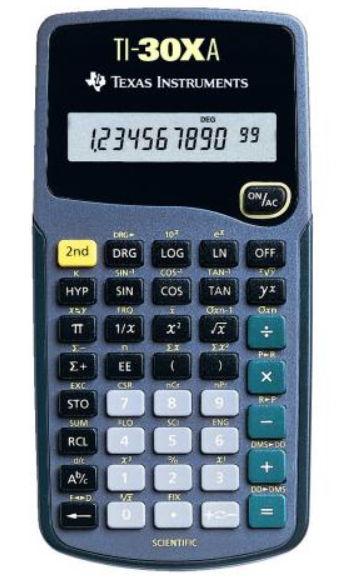 Calculator stiintific Texas Instruments TI-30XA, 10 digiti 1 Calculator stiintific Texas Instruments TI-30XA, 10 digiti
