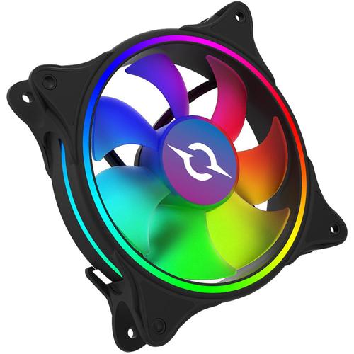 Ventilator AQIRYS Cetus 4PW-12DL24-ARGB, 120 mm, PWM (Negru) 1 Ventilator AQIRYS Cetus 4PW-12DL24-ARGB, 120 mm, PWM (Negru)
