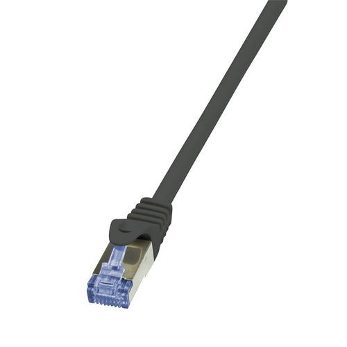 Cablu S/FTP LOGILINK CQ4083S, LSZH, RJ45 Cat6a, 7.5 m (Negru) 1 Cablu S/FTP LOGILINK CQ4083S, LSZH, RJ45 Cat6a, 7.5 m (Negru)