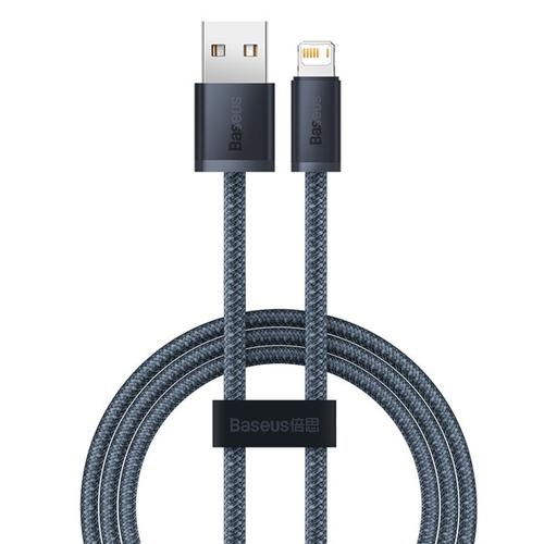 Cablu de date si incarcare, Baseus, Cablu USB la IP Lightning, 2.4A, 100cm, Gri 1 Cablu de date si incarcare, Baseus, Cablu USB la IP Lightning, 2.4A, 100cm, Gri