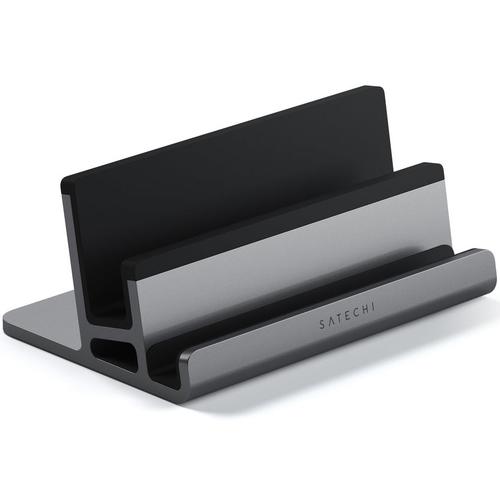 Suport dual vertical Satechi pentru laptop, tablete si telefoane (Argintiu) 1 Suport dual vertical Satechi pentru laptop, tablete si telefoane (Argintiu)