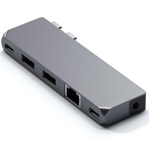 Hub Usb Satechi Pro Hub Mini din aluminiu 1x USB4 96W, 1x HDMI 6K 60Hz, 2 x USB-A 3.0, 1x Ethernet, 1x USB-C, 1x Audio (Gri) 1 Hub Usb Satechi Pro Hub Mini din aluminiu 1x USB4 96W, 1x HDMI 6K 60Hz, 2 x USB-A 3.0, 1x Ethernet, 1x USB-C, 1x Audio (Gri)