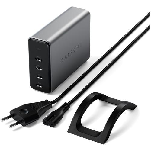 Incarcator Satechi 165W, USB-C 4-porturi PD, GaN charger, 4xUSB-C pâna la 100W 1 Incarcator Satechi 165W, USB-C 4-porturi PD, GaN charger, 4xUSB-C pâna la 100W