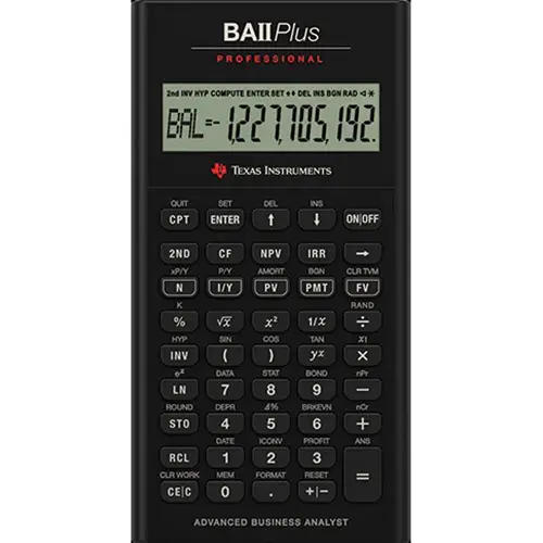 Calculator financiar Texas Intruments BAII Plus Professional 1 Calculator financiar Texas Intruments BAII Plus Professional
