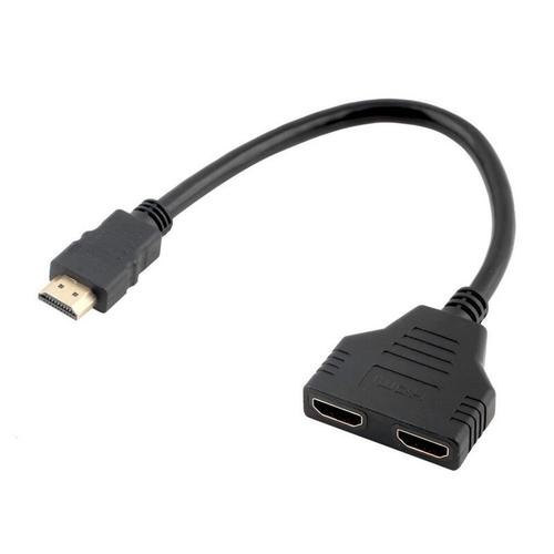 Adaptor Gembird DSP-2PH4-04, HDMI A tata - 2x HDMI A mama, Negru 1 Adaptor Gembird DSP-2PH4-04, HDMI A tata - 2x HDMI A mama, Negru
