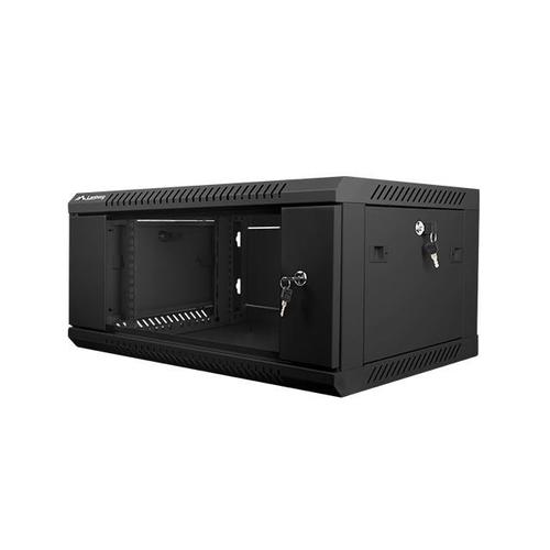 Dulap metalic montat pe perete din pachet demontabil Lanberg, 6U , 600x600mm , 19” , Negru 1 Dulap metalic montat pe perete din pachet demontabil Lanberg, 6U , 600x600mm , 19” , Negru