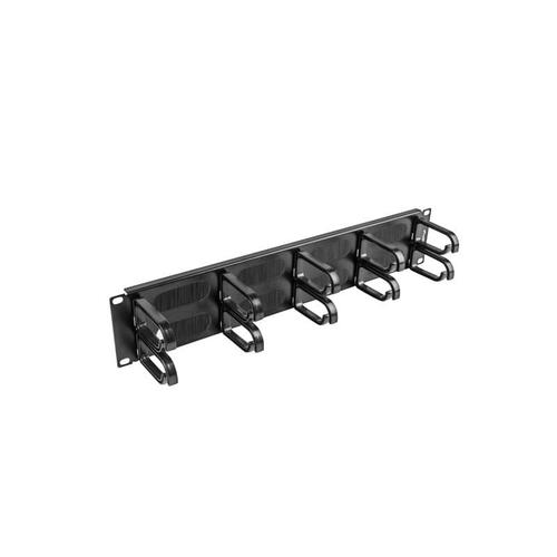 Organizator de cabluri tip perie Lanberg AK-1204-B, tip B 19'' 2U, Negru 1 Organizator de cabluri tip perie Lanberg AK-1204-B, tip B 19'' 2U, Negru