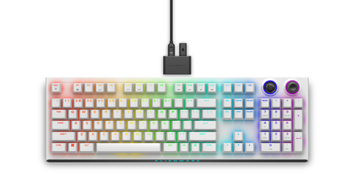 Tastatura Gaming Dell Alienware Tri-Mode, Wireless, USB (Alb) 1 Tastatura Gaming Dell Alienware Tri-Mode, Wireless, USB (Alb)