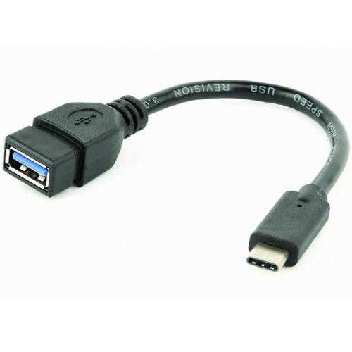 Cablu Adaptor OTG Gembird A-OTG-CMAF3-01, USB 3.0 Type-C (T) - USB 3.0 (M), 20cm, Negru 1 Cablu Adaptor OTG Gembird A-OTG-CMAF3-01, USB 3.0 Type-C (T) - USB 3.0 (M), 20cm, Negru