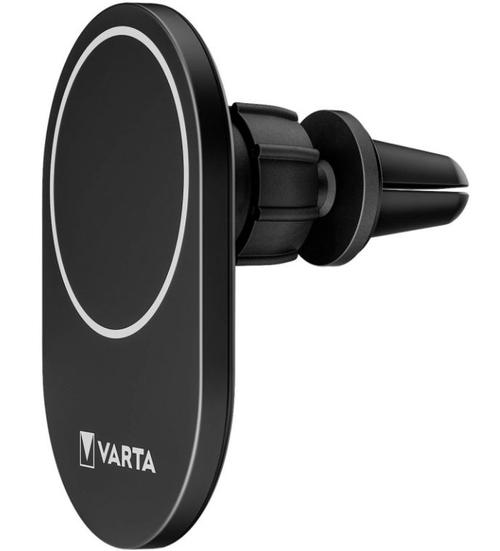Suport Auto Varta Mag Pro Wireless, 15W, 2A, MagSafe, Qi Wireless (Negru) 1 Suport Auto Varta Mag Pro Wireless, 15W, 2A, MagSafe, Qi Wireless (Negru)