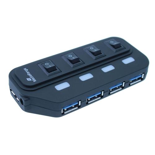 Hub USB MediaRange, 4 porturi, USB 3.0 (Negru) 1 Hub USB MediaRange, 4 porturi, USB 3.0 (Negru)