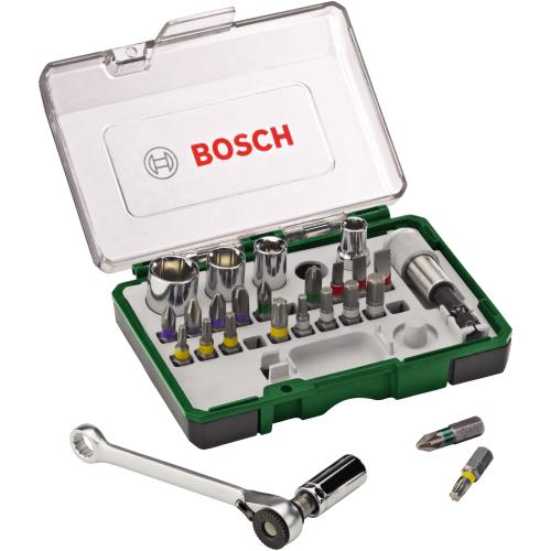 Set 27 accesorii cu clichet Bosch 1 Set 27 accesorii cu clichet Bosch