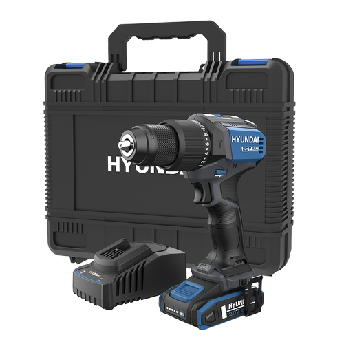 Masina de gaurit si insurubat Hyundai HD20X-60TT, acumulator 20V + incarcator (Negru/Albastru) 1 Masina de gaurit si insurubat Hyundai HD20X-60TT, acumulator 20V + incarcator (Negru/Albastru)
