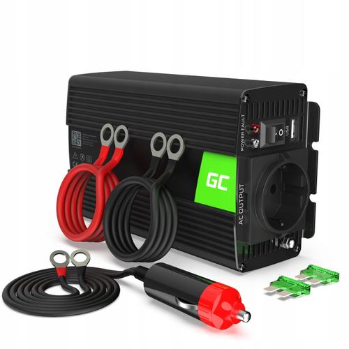 Invertor de tensiune 300W/600W 24V la 230V Volt USB DC AC Green Cell 1 Invertor de tensiune 300W/600W 24V la 230V Volt USB DC AC Green Cell