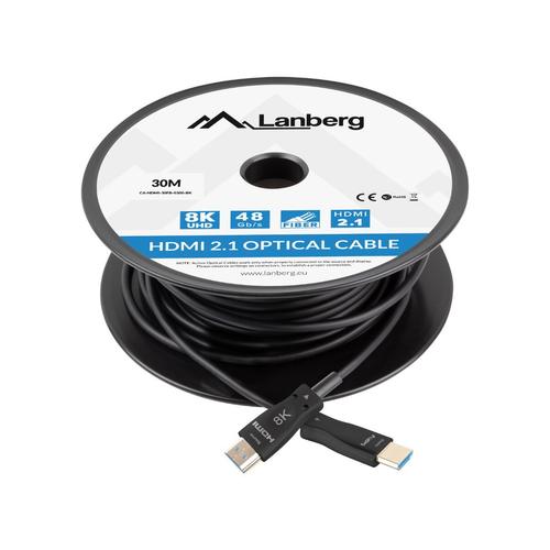 Rola cablu HDMI Lanberg CA-HDMI-30FB-0300-BK, 30m (Negru) 1 Rola cablu HDMI Lanberg CA-HDMI-30FB-0300-BK, 30m (Negru)