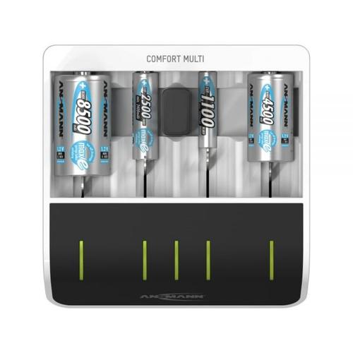 Incarcator ANSMANN Comfort Multi pentru R6AA R3AAA R14C R20D si 9V 1 Incarcator ANSMANN Comfort Multi pentru R6AA R3AAA R14C R20D si 9V